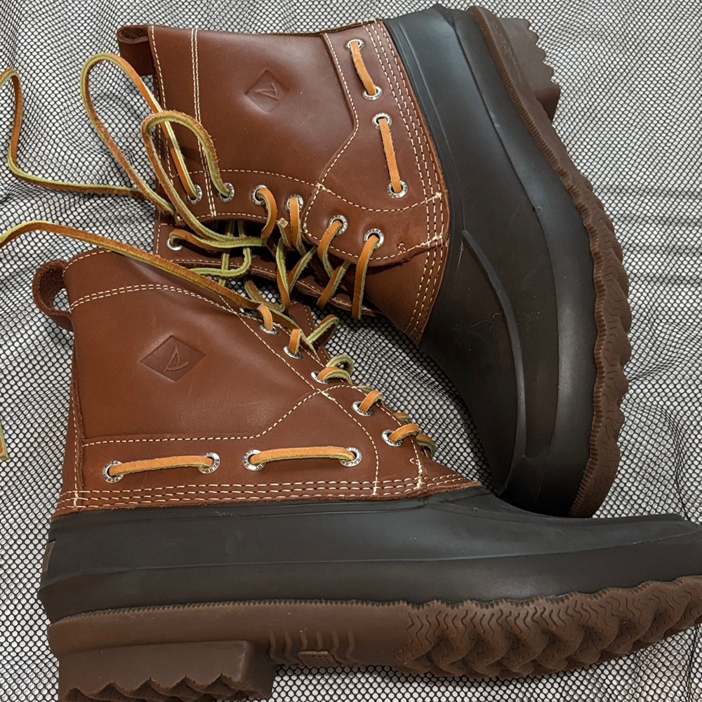 Sperry Brown Leather Men's Duck Boots